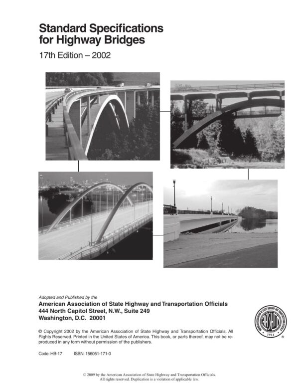 AASHTO HB-17: Standard Specifications for Highway Bridges, 17th Edition (2002)