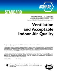 ANSI/ASHRAE 62.1-2022: Ventilation for Acceptable Indoor Air Quality