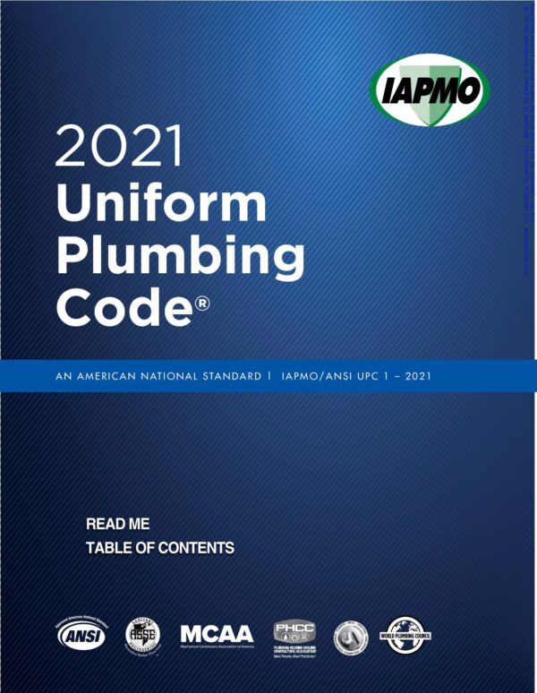 2021 Uniform Plumbing Code – UPC 1-2021 (IAPMO)