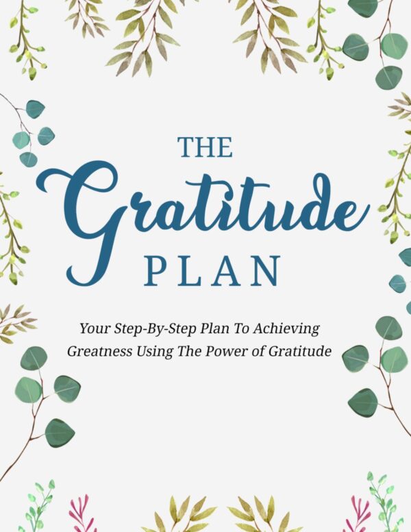 The Gratitude Plan - Your Step-by-Step Plan to Achieving Greatness Using the Power of Gratitude