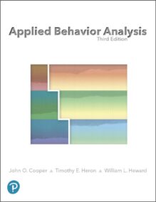 Applied Behavior Analysis (3rd Edition) by John O. Cooper, Timothy E. Heron, William L. Heward