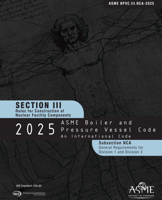 ASME BPVC 2025 Section III sub NCA