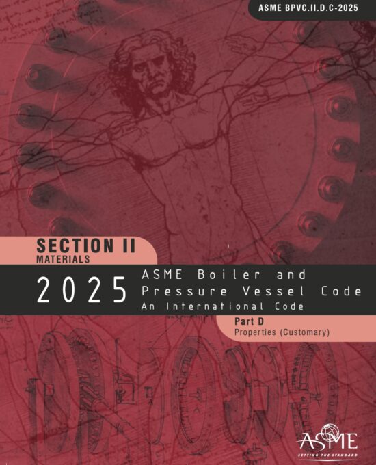 ASME BPVC 2025 Section II part D (customary)