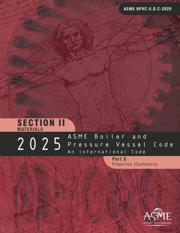 ASME BPVC 2025 Section II part D (customary)